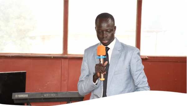 Rev. William Majok speaking during the event at Kabale, Western Uganda in 2021