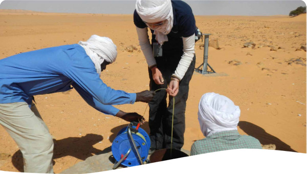 Groundwater depth measurements of the Nubian Sandstone Aquifer of Northern Chad